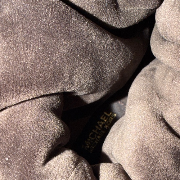 Michael Kors Stark Logo Slip-On Boots Brown & Pink Size 8 - Picture 4 of 5